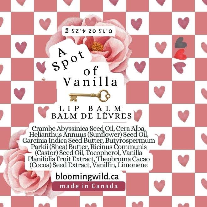 Blooming Wild Botanicals - A Spot of Vanilla Lip Balm