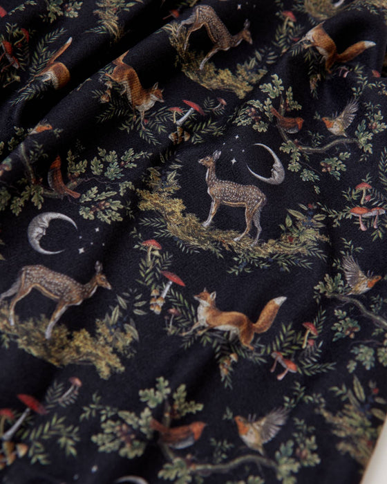 Fable England A Night’s Tale Midnight Woodland Scarf | Soft Winter Scarf
