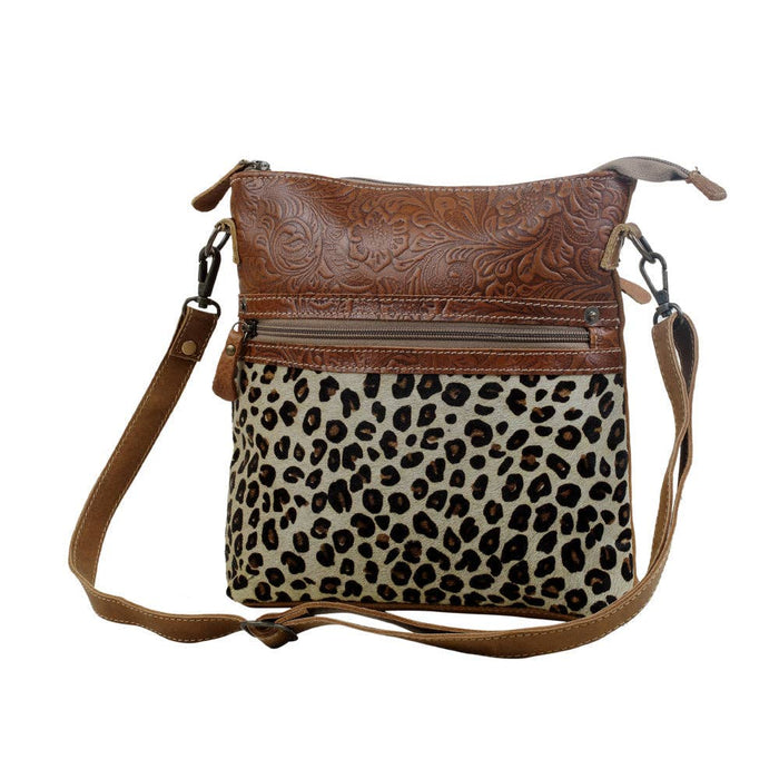 Myra Bag - Dynamic Leopard print hairon bag