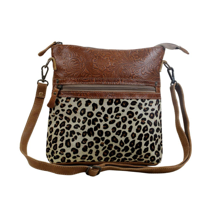 Myra Bag - Dynamic Leopard print hairon bag