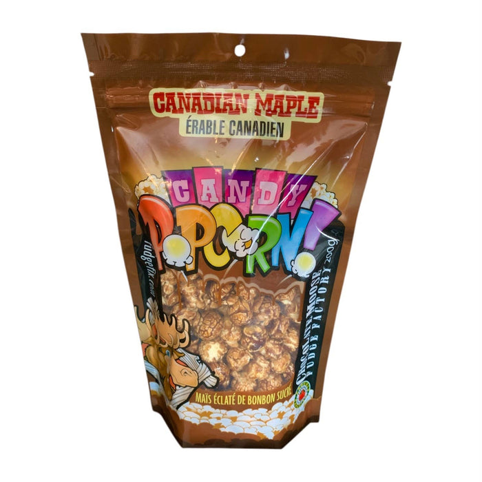 Chocolate Moose Fudge Factory - NEW Candy Popcorn -CANADIAN MAPLE New Packaging   : 200g