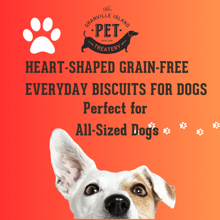 The Granville Island Pet Treatery - Salmon Hearts – Wild Salmon Grain-Free Training Biscuits