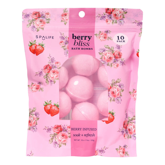 My Spa Life - Valentine’s Berry Bliss Bath Bombs – 10 Pack 