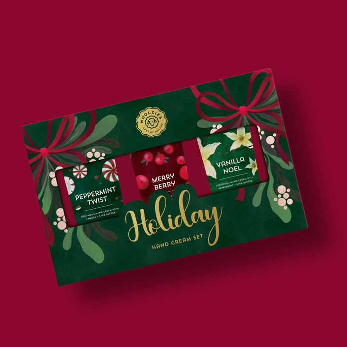 Woolzies - Green Holiday Hand Cream Set Of 3