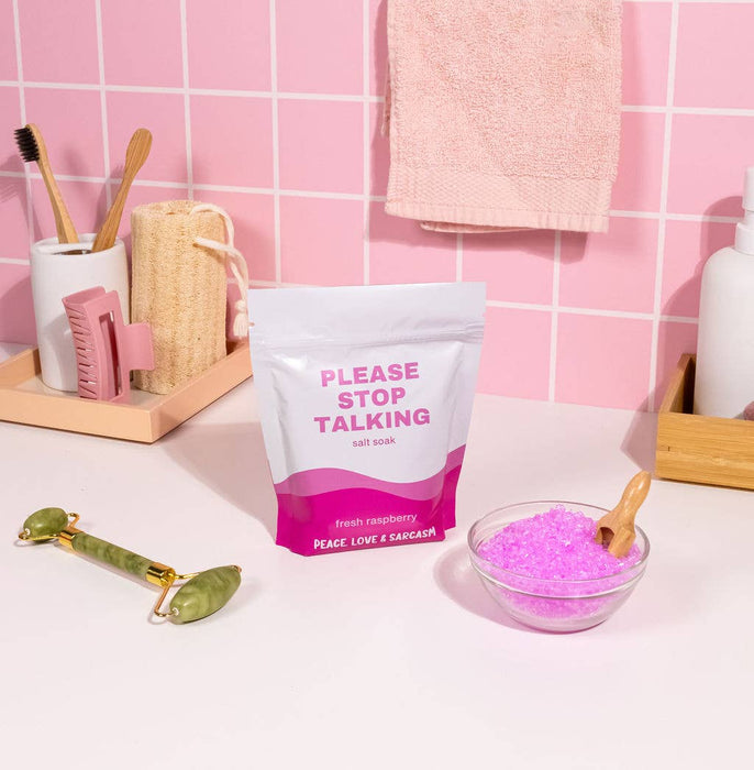 Peace, Love and Sarcasm - Please Stop Talking Epsom Salt Bath Soak