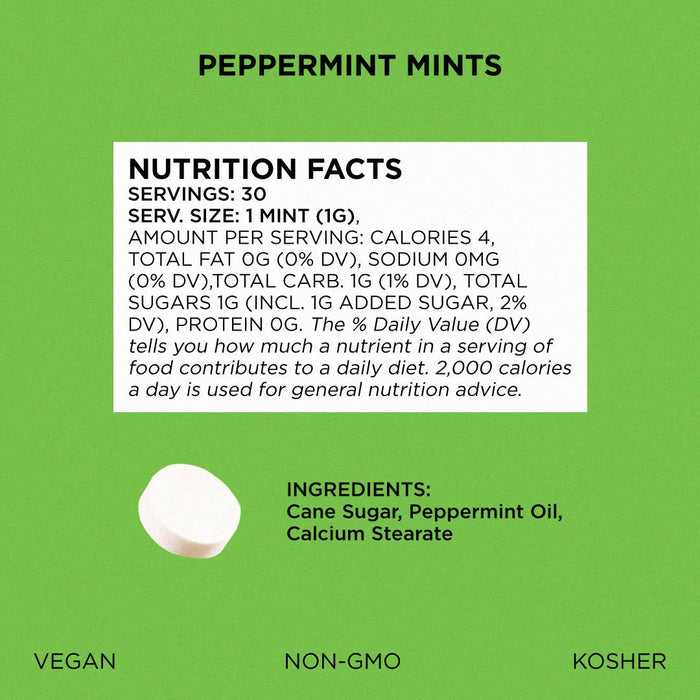 Peppermint Simply Mints – Naturally Flavored Breath Mints | No Aspartame