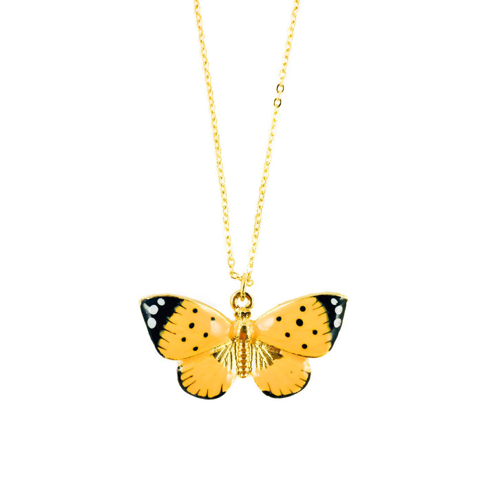 Fable England - FABLE Enamel Butterfly Long Necklace