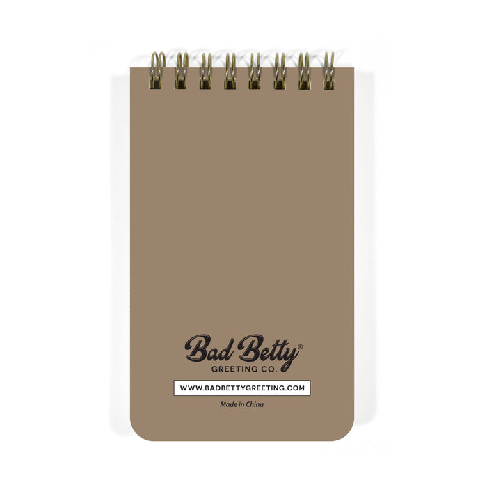 Bad Betty Greeting Co. - Ew, People - Funny 3x5 Spiral Memo Notepad