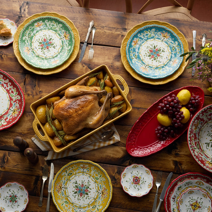 Provence Statement Serving Bowl – 13” Ceramic Salad & Pasta Bowl