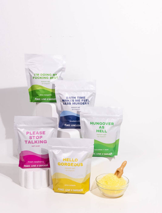 Peace, Love and Sarcasm - Hungover as Hell Epsom Salt Bath Soak