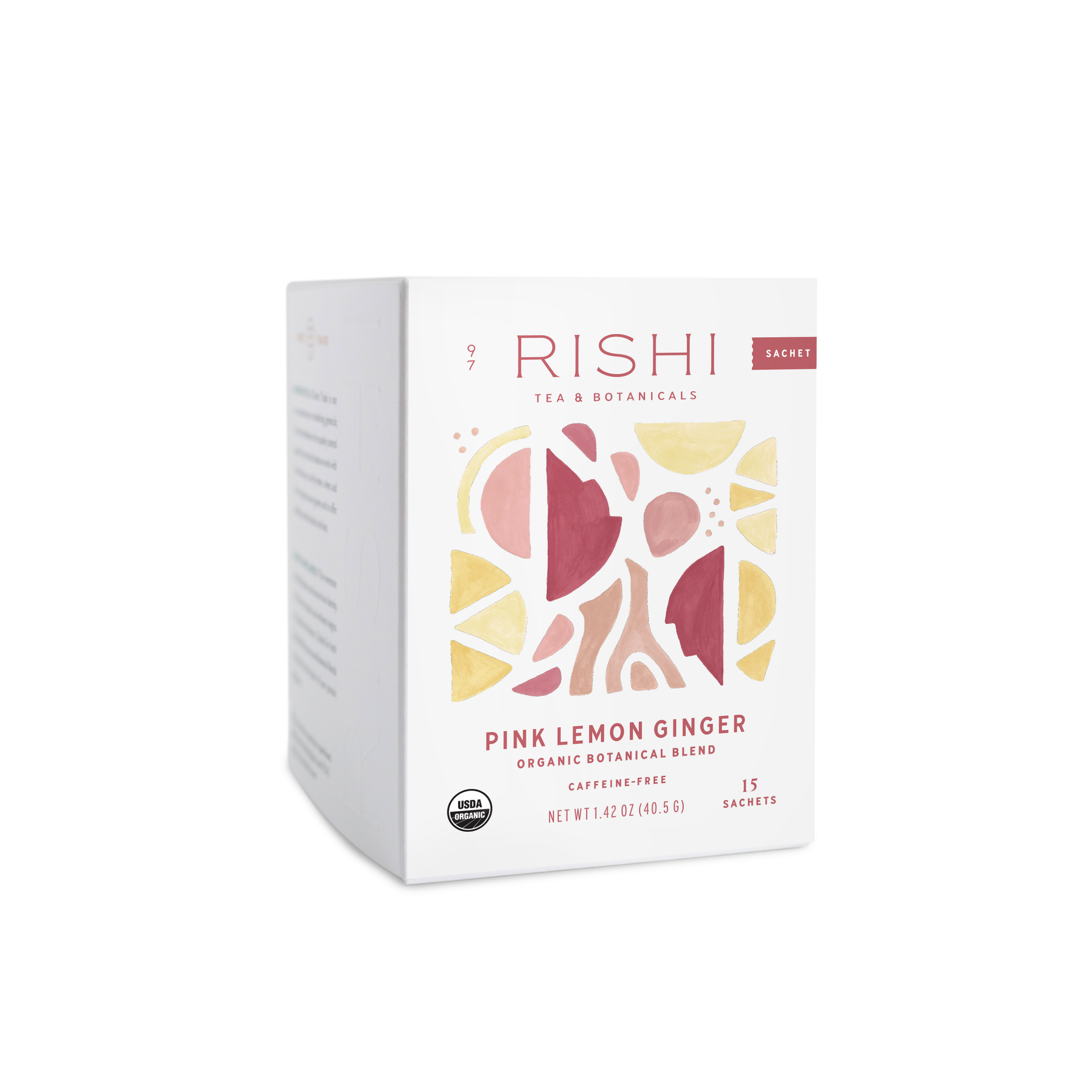 Rishi Tea & Botanicals Pink Lemon Ginger Organic Herbal Tea Sachets