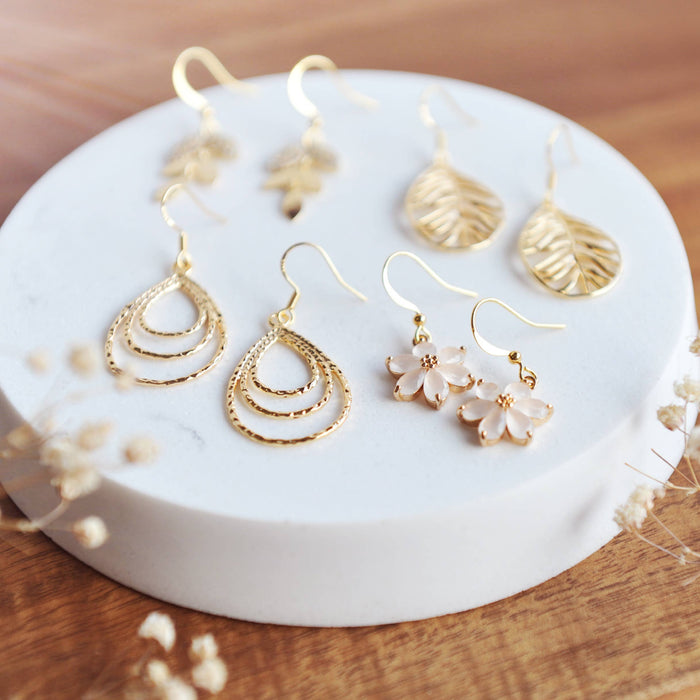 Oh So Lovely - DANIELLA Water Drop Charm Earrings