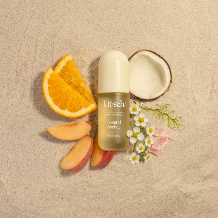 Kitsch Coastal Sorbet Hair Perfume | Odor-Eliminating Mist in Orange Zest & Creamy Coconut