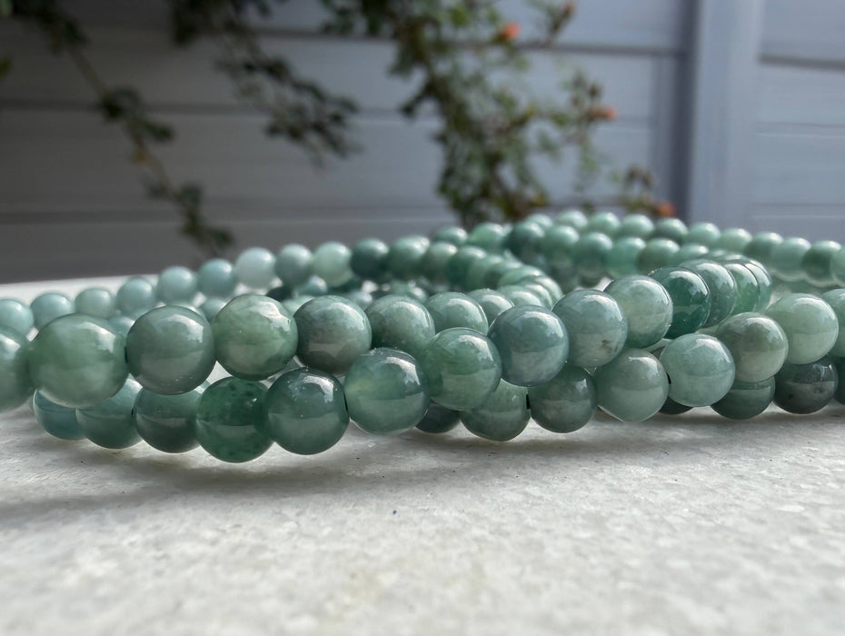 KayleeNYC - Natural 4mm Guatemala Jade Stretch Bracelets