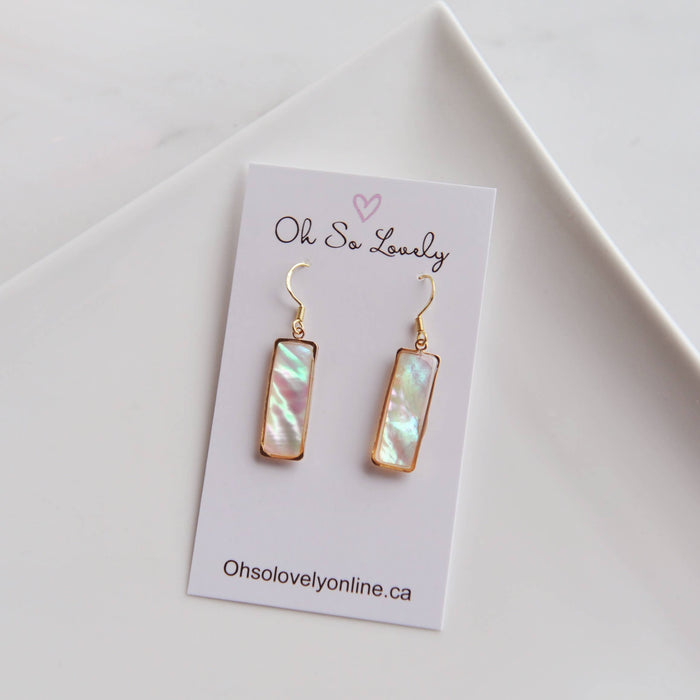 Oh So Lovely - VALERIE, Mother of Pearl Earrings