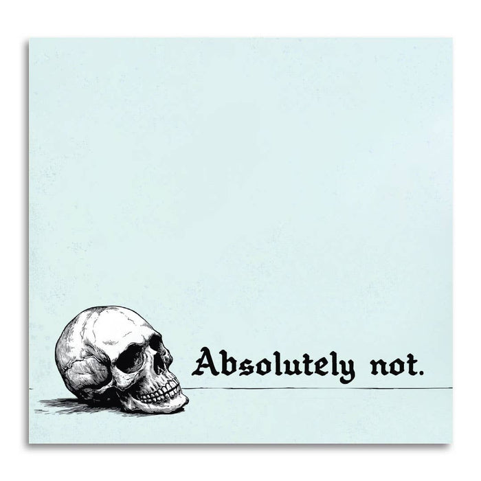 Bad Betty Greeting Co. - Absolutely Not - Funny Sarcastic Sticky Note Pad