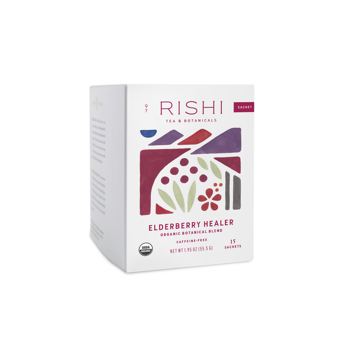 Rishi Tea & Botanicals - Elderberry Healer Organic Herbal Tea Sachets