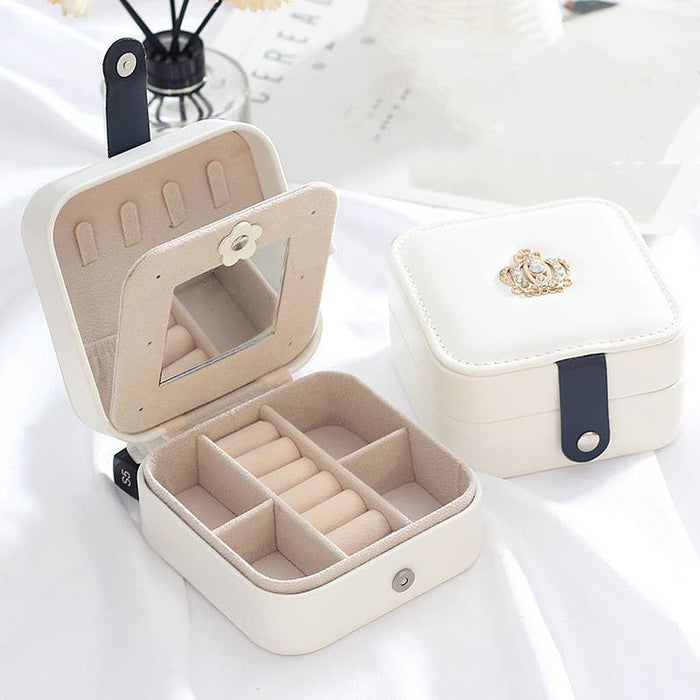 PEACH ACCESSORIES - PUR031 Crowned little jewellery organizer: Pink