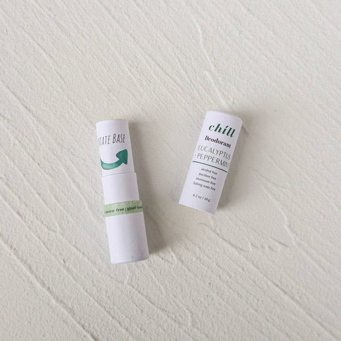 Plantish - Natural Deodorant Stick - Eucalyptus & Peppermint: Mini (0.7oz)