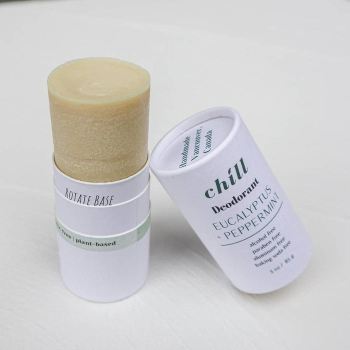 Plantish - Natural Deodorant Stick - Eucalyptus & Peppermint: Mini (0.7oz)