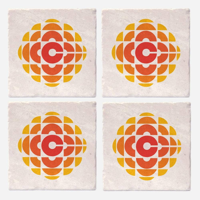 Versatile Coasters CA - CBC Retro Gem 1974 to 1986 Logo Coasters