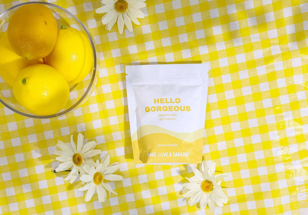 Peace, Love and Sarcasm - Hello Gorgeous Epsom Salt Bath Soak