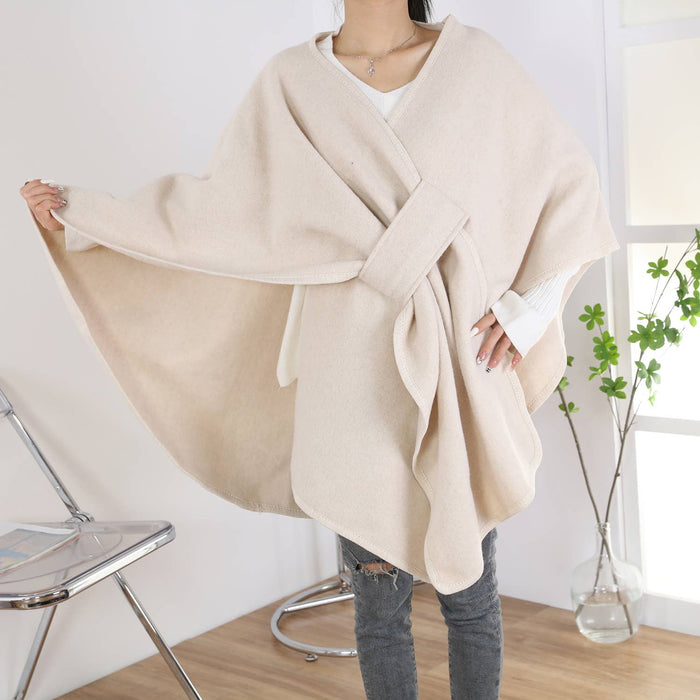 PEACH ACCESSORIES - PE344 Elegant Cape: Wine