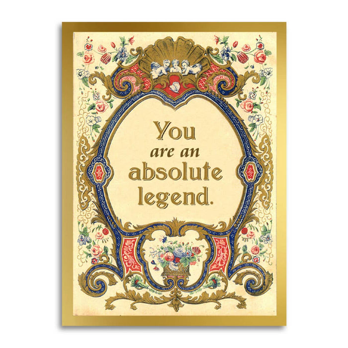 Bad Betty Greeting Co. - You Are an Absolute Legend - Vintage Style Greeting Card