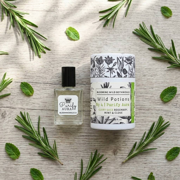 Blooming Wild Botanicals Purify Aura Aromatherapy Roll On Potion | Cleansing & Clarity