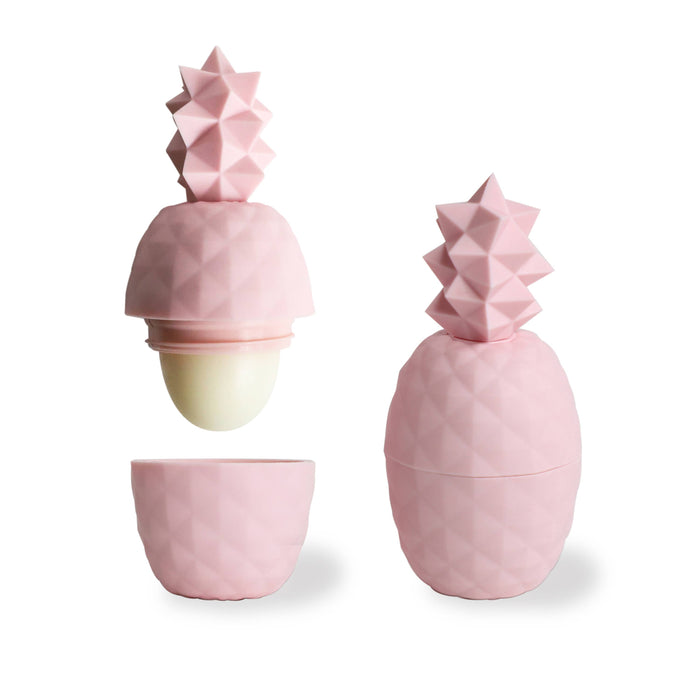 Rebels Refinery - Pink Pineapple Lip Balm 100% Natural: Pink / Strawberry Mango / Clear Box
