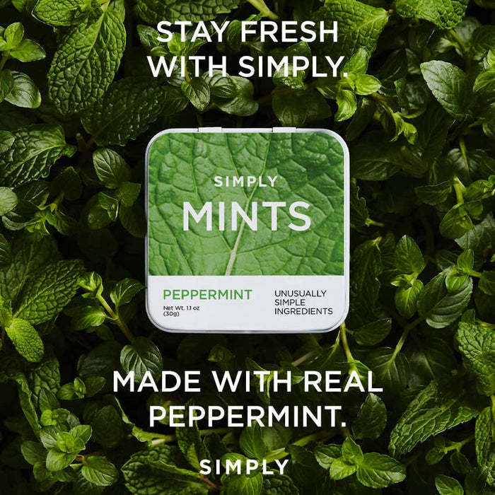 Peppermint Simply Mints – Naturally Flavored Breath Mints | No Aspartame