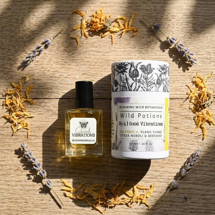 Blooming Wild Botanicals - Good Vibrations Aromatherapy Potion Roll-0n | Joy + Uplift