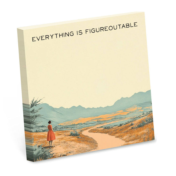 Bad Betty Greeting Co. - Everything is Figureoutable -  Motivational Sticky Note Pad