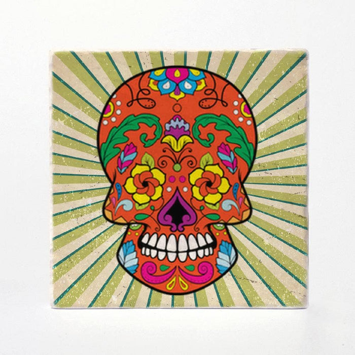 Versatile Coasters CA - Sugar Skulls Coasters: 4"x4"