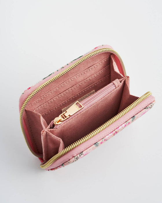 Fable England UK - Floral Heart Pink Purse