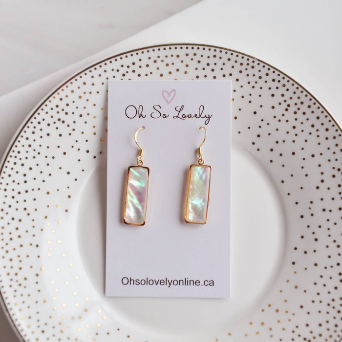 Oh So Lovely - VALERIE, Mother of Pearl Earrings
