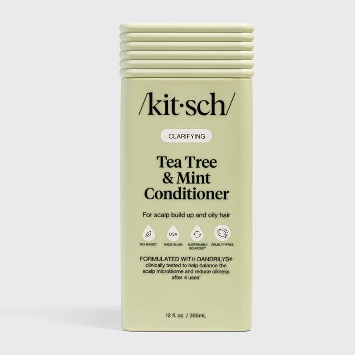 Kitsch Tea Tree & Mint Clarifying Conditioner | Lightweight Hydration for Oily, Buildup-Prone Hair