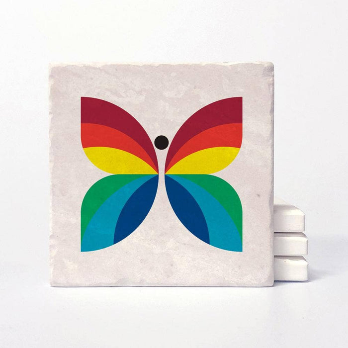 Versatile Coasters CA - CBC Butterfly 1966 to 1974 Logo Coasters