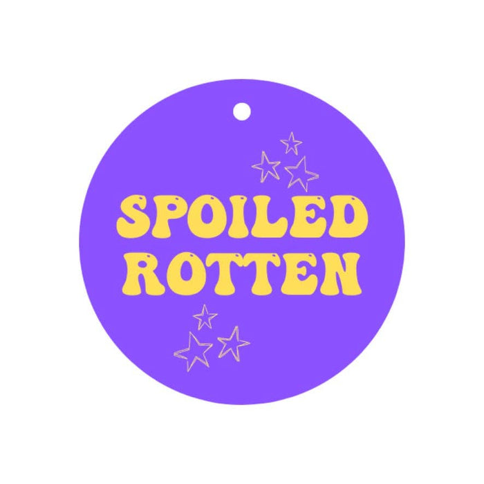 Peace, Love and Sarcasm - Spoiled Rotton Pup Charm