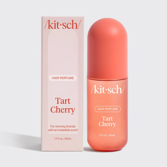 Kitsch Hair Perfume – Tart Cherry Hair Mist with Odor-Eliminating Technology (Juicy Cherry & Soft Sweet Notes, Clean Deodorizing Hair Fragrance)
