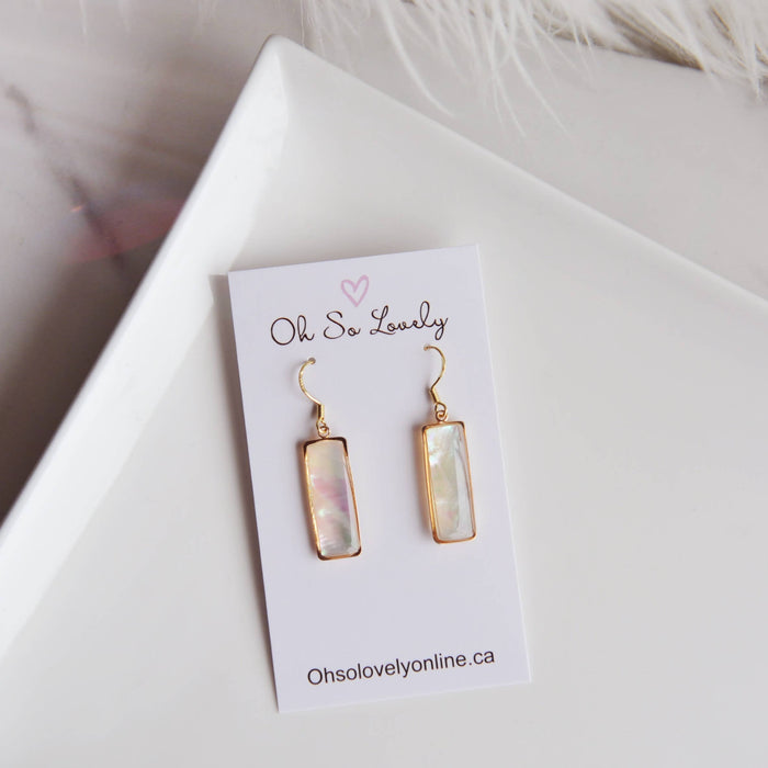 Oh So Lovely - VALERIE, Mother of Pearl Earrings