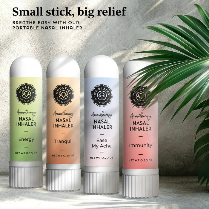 Woolzies - Aromatherapy Nasal Inhaler - Natural Essential Oil Blends: Motion Sickness