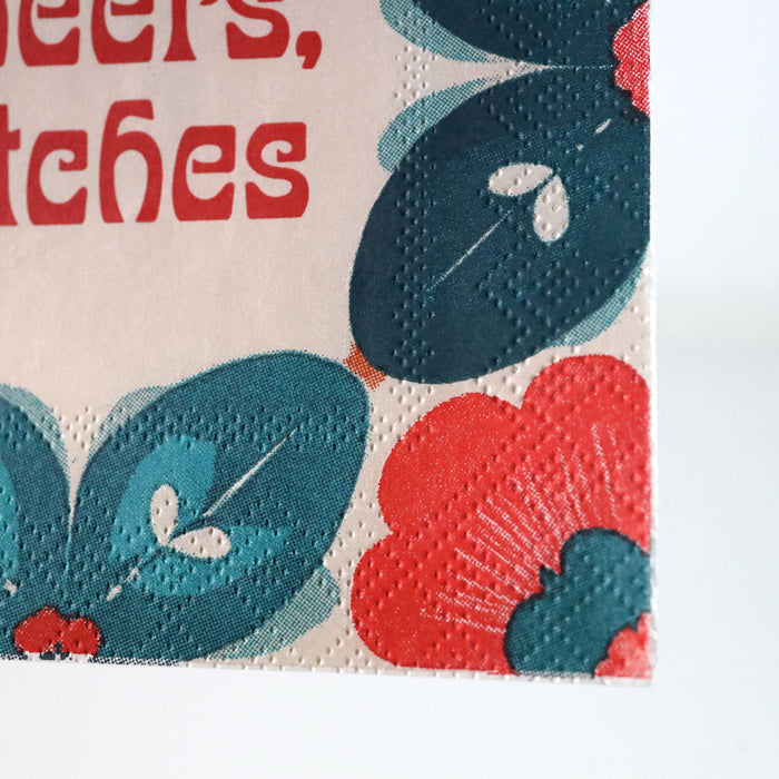 Bad Betty Greeting Co. - Cheers, Bitches - Funny Retro Cocktail Napkins