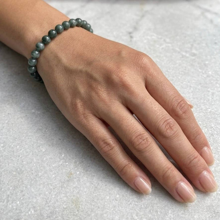 KayleeNYC - Natural 4mm Guatemala Jade Stretch Bracelets