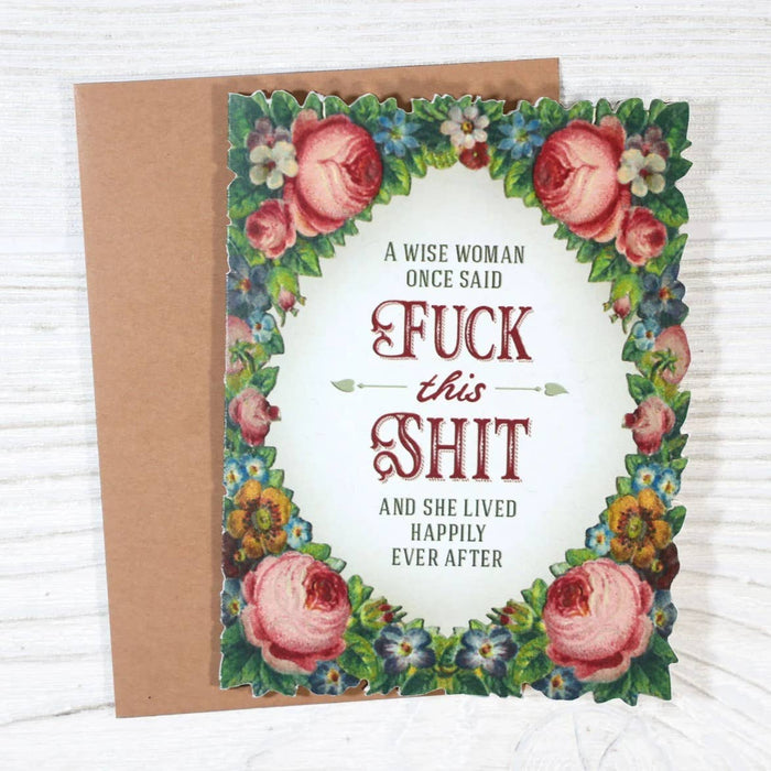 Bad Betty Greeting Co. - Wise Woman Funny Retirement/Breakup Card