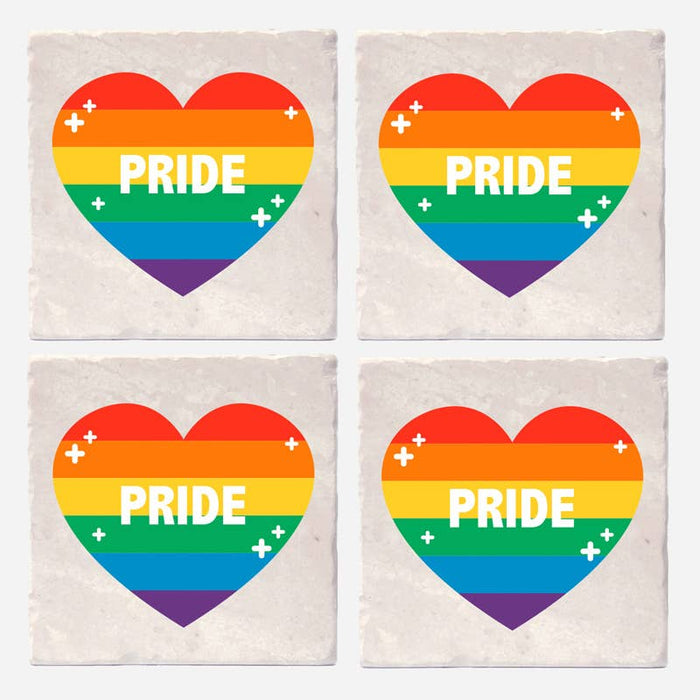 Versatile Coasters CA - Pride: 4"x4"