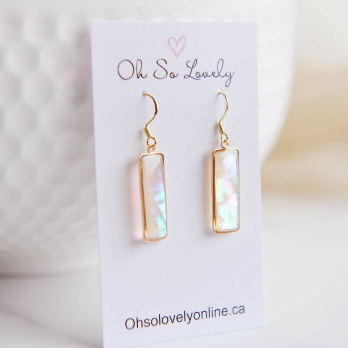 Oh So Lovely - VALERIE, Mother of Pearl Earrings