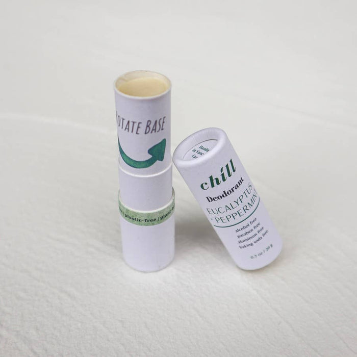 Plantish - Natural Deodorant Stick - Eucalyptus & Peppermint: Mini (0.7oz)