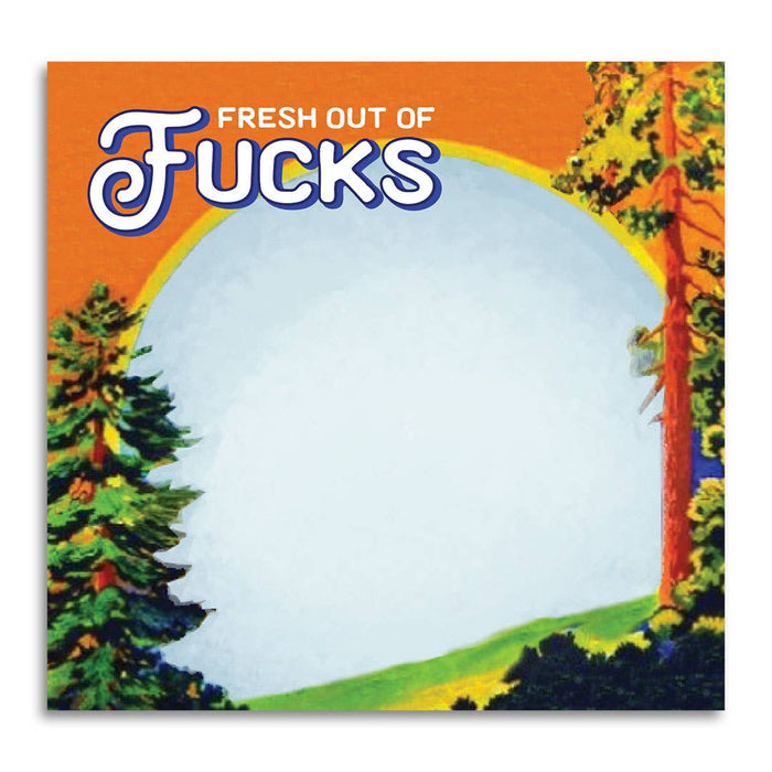 Bad Betty Greeting Co. - Fresh Out of Fucks - Funny Sarcastic Sticky Note Pad