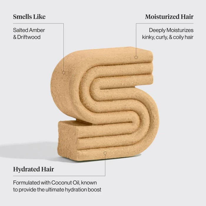 Kitsch Coconut Oil Solid Shampoo Bar – Deep Moisturizing, pH Balanced, Vegan, Color Safe for Curly, Coily & Kinky Hair, Up to 100 Washes (3.2 oz)